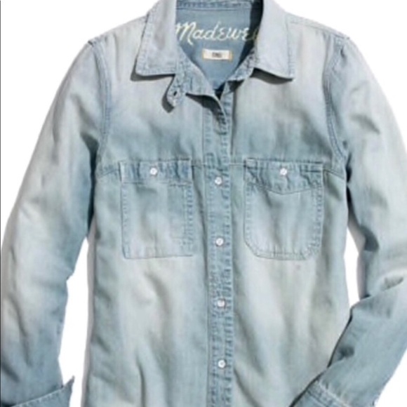 Madewell Tops - madewell chambray button down shirt